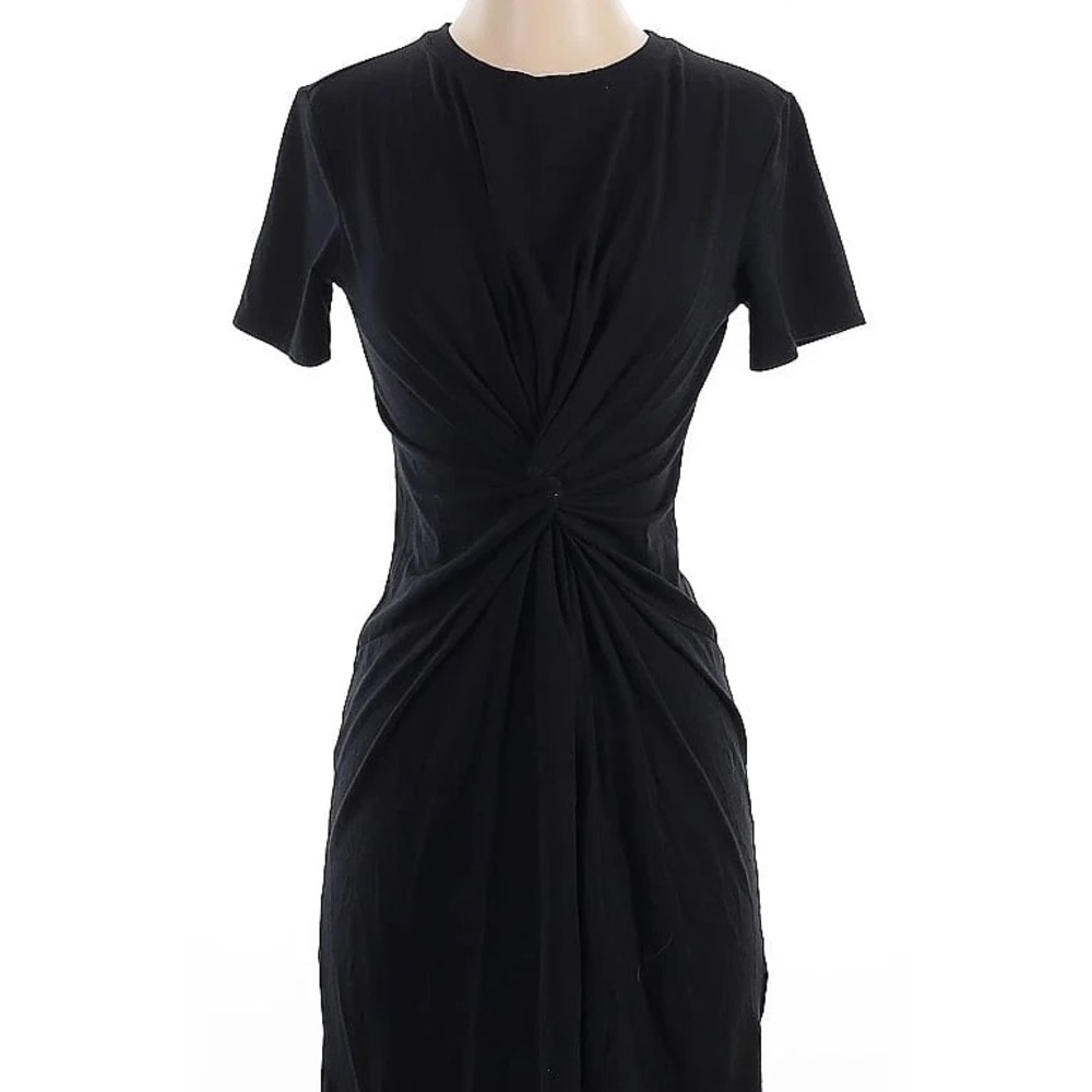 THEORY Cotton Knit Dress Black